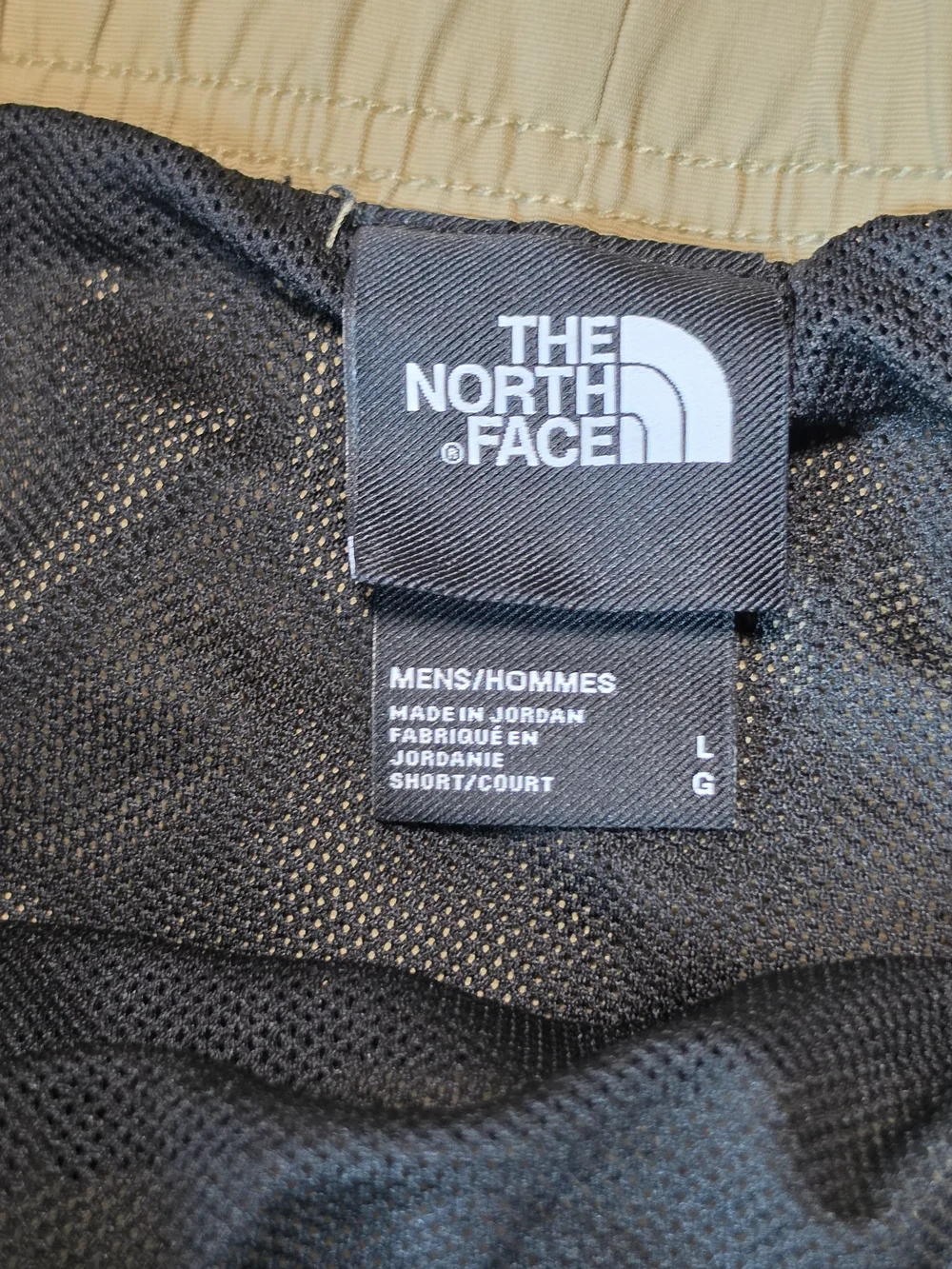 The North Face Men Class V Belted Hiking Trunks L Khaki Tan